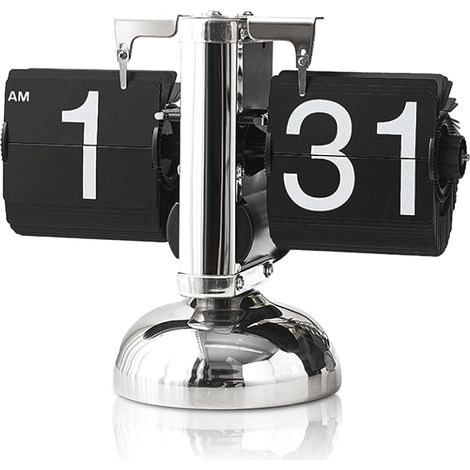 Cambio de página automático, reloj digital con cambio de página automático, mecanismo de engranajes interno, movimiento de cuarzo extraíble, preciso y fácil de ajustar. (1/4)