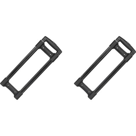 2 pièces détachées pour valise télescopiquepoignées de valise à roulettestiges télescopiques de rechangepièce de réparationnoir long (1/5)