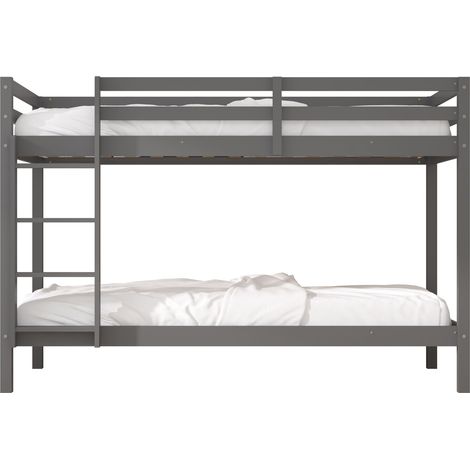 Sunny Jip Lits Superposés Gris, En Bois Lits Superposés - Sans Matelas - Lit Superposé 2 Places 208 X 97 X 140 Cm Pour Matelas: 90 X 200 Cm (1/5)