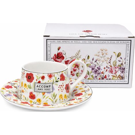 Moderner 300-ml-Becher mit Wiesenmuster (1/5)