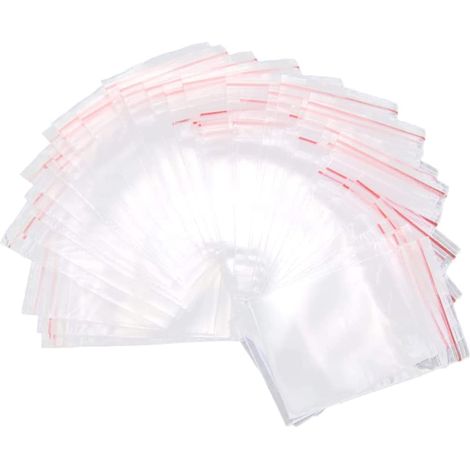 100 sacs Ziplock, sacs à fermeture éclair, Ziplook 6090 mm (1/5)