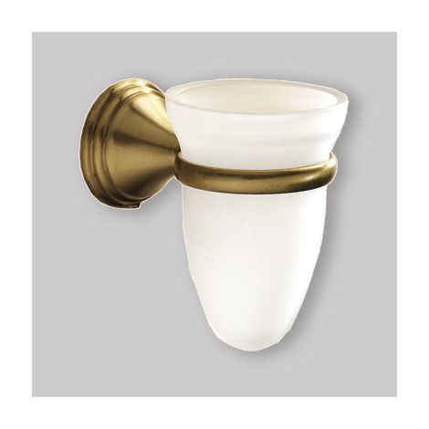 Portaspazzolini da muro in acciaio inox e Cromall 7510 Gedy serie ROMANCE Bronzo (1/5)