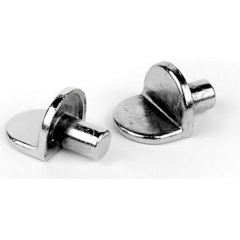 BEBUSINGOTO Paquete de 40 clavijas de soporte para estantes  Pasadores de 5 mm para estantes de gabinete  Pasadores en forma de L  Clavijas metálicas ajustables para estantes  Pasadores de soporte met (1/3)