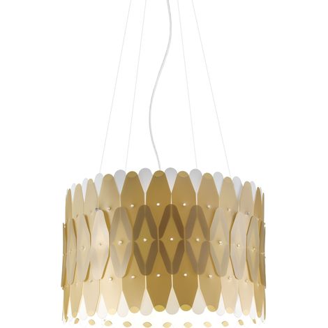Lampadario Moderno Amanda Polilux ® New Gold E Metallo Cromo 5 Luci E27 (1/2)