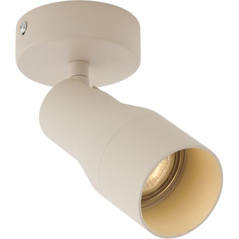 Modern Ceiling Spotlight Beige GU10 50mm Round - Stanley