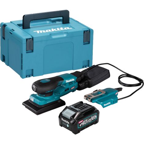 Makita BO 005 CGM101 Ponceuse vibrante sans fil 40 V max. 80 x 130 mm course 3,0 mm Brushless + 1x batterie 4,0 Ah + Makpac - sans chargeur (1/5)