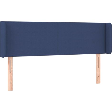 Maison Exclusive - Cabecero de tela azul 147x16x78/88 cm (1/5)