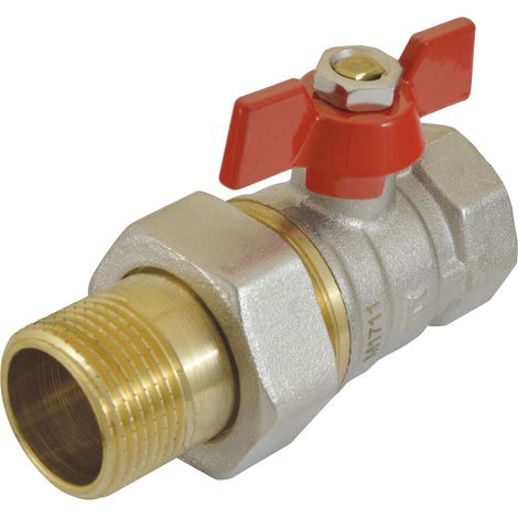 VÁLVULA DE BOLA CON CONECTOR DE TORNILLO ESTÁNDAR DE 1".