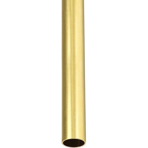 12 mm x 0.5 mm x 300 mm (ODxWall TxL) Brass Tube – 1 Pack – Good for Machinery Equipment DIY Decorative Frame – Round Metal Tube (1/5)