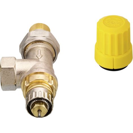 Danfoss Cuerpo de válvula RA-UR 10 R 3/8, UK (Axial), Niquelado mate, 013G3297