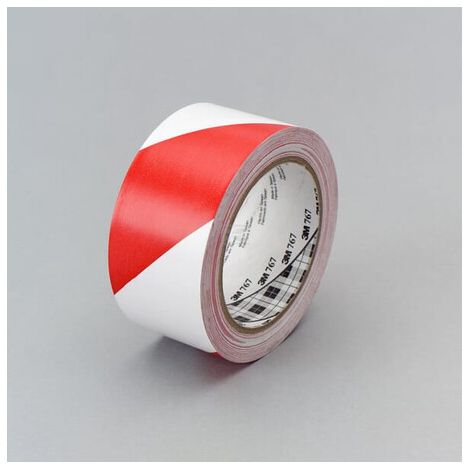 Cinta de advertencia de peligro 767I Rojo/Blanco 3M 7100260284
