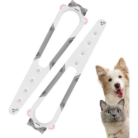 Door Prop for Cats, Dog Proof Cat Door Holder, Adjustable Cat Door Latch,12.4x3.15x0.12 inches Portable Pet Gate Lock for Bedroom, Kitchen, Living Room, Study Room (1/4)