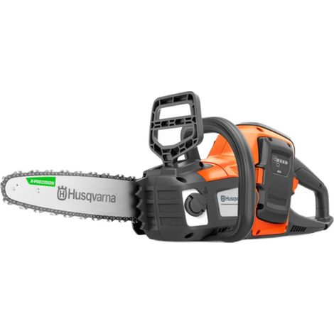 Tronçonneuse sans fil Husqvarna 215i à une main avec batterie et chargeur. Kit batterie 12, 1/4 mini, UE.