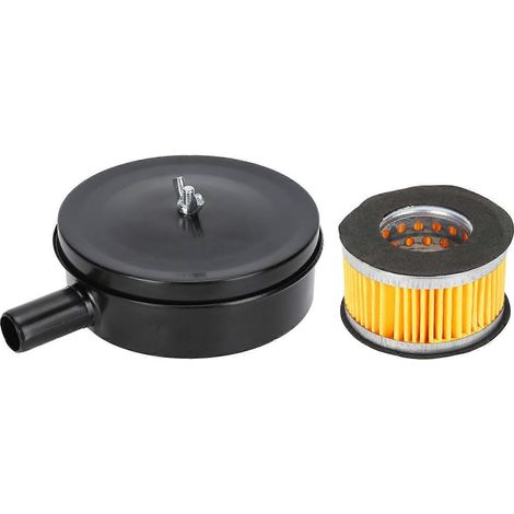 Filtre silencieux noir pour compresseur d'air, amortisseur de bruit pour ventilateurs, chaudières, orifices d'échappement en fer (1/4)