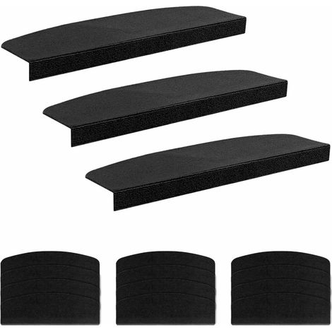 Stufenmatten 15 stk. 65 x 21 x 4 cm Dunkelgrau Polyester vidaXL (1/5)