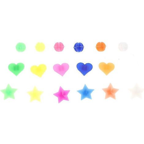 108 perles à rayons à clip en plastique