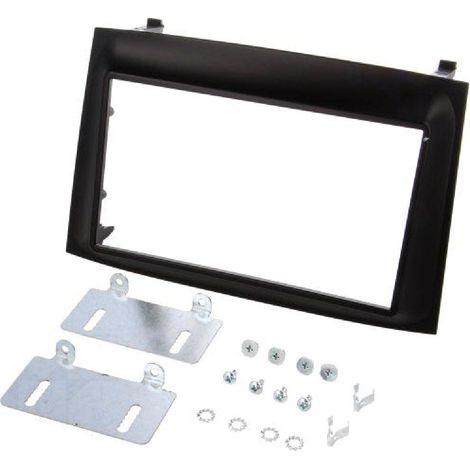 Facade autoradio 2DIN KA499A compatible avec Fiat Doblo Opel Combo ap14 - Noir