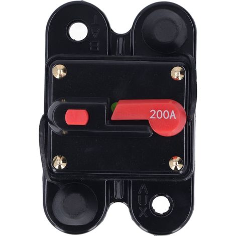 Manuelle Rückstellung für 1/4-Zoll-Überstromschutzschalter, 12–48 V DC, für Fahrzeugmotoren, 200 A (1/5)