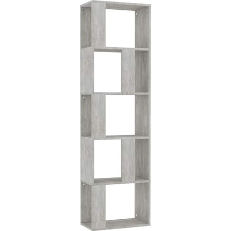 Maison Exclusive - Libreria/Divisorio Grigio Cemento 45x24x159cm Legno Multistrato (1/5)
