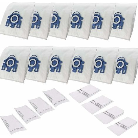 12 sacs pour aspirateur. compatibles avec les modèles Miele GN 3D Complete C2-C3 Classic C1 Cat & Dog S 8340 Powerline Silence Ecoline (1/5)