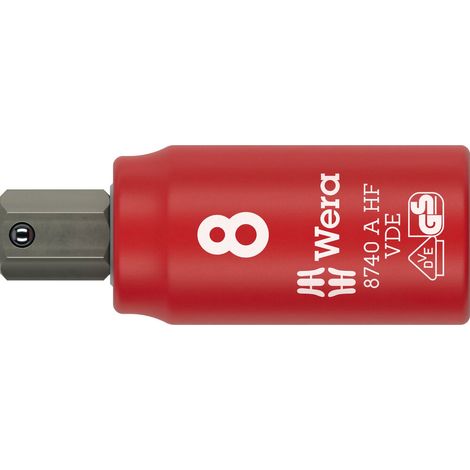 Douille 8740 A VDE HF 1/4 pouce SW 8mm L.47mm WERA (1/5)