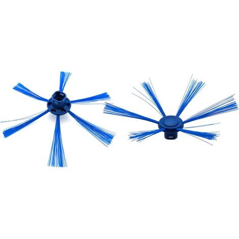Lot de 2 brosses latérales robot balayeuse à 6 bras pour aspirateur Philips FC8007 FC8792 FC8794FC8796 (1/5)