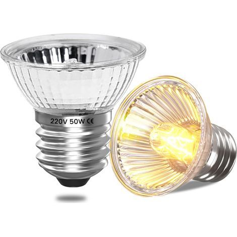2er-Pack E27 50W UVA/UVB-Lampen für Reptilien, Schildkröten, Echsen und Terrarien (1/5)
