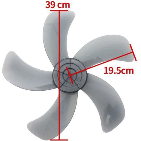 IEFIEL Pales Feuilles de Ventilateur en Plastique avec Couvercle d\'écrou de Ventilateur Lames Accessoires Remplacement Type C (1/3)