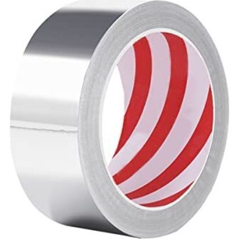 Ruban Adhésif Aluminium, 50mm x 10m, Ruban Aluminium Autocollant, 1 Rouleau, Imperméable et Résistant à la Chaleur pour étanchéifier, évier de Cuisine, Réparer, Isoler (1/4)