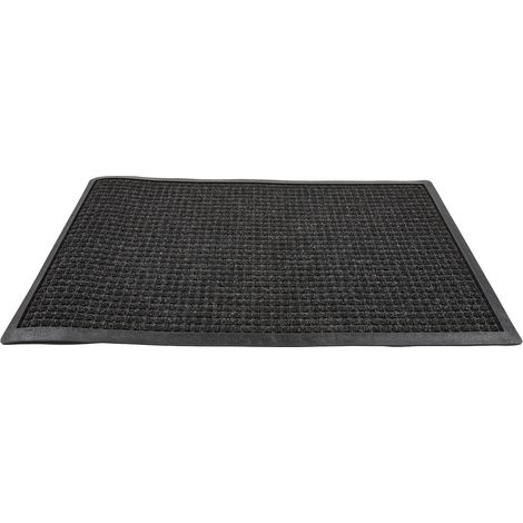 Tapis d'entrée antidérapant NEPTUNE 60x90cm Noir (1/5)