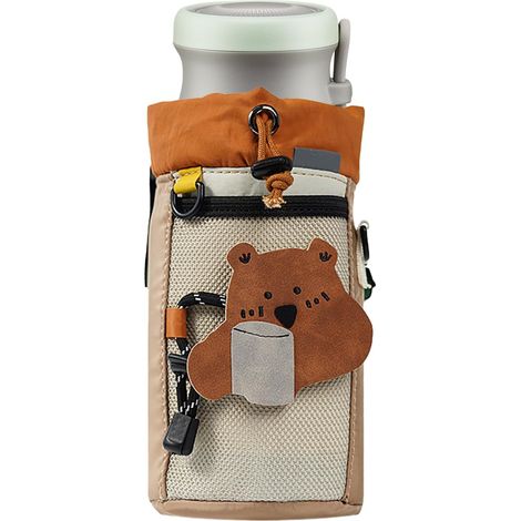 Porte-bouteille d'eau pour vélo – 1,3 l – Porte-bouteille pour vélo, randonnée, camping, scooter, montagne, route, fauteuil roulant, course, exercice, sport, voyage (1/5)