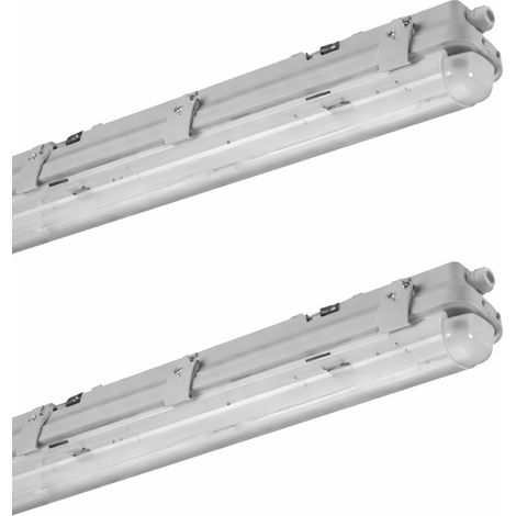 Pack 2 Pantallas Estanca Tubo T8 58W 4500lm IP65 157x10x10.5cm 40