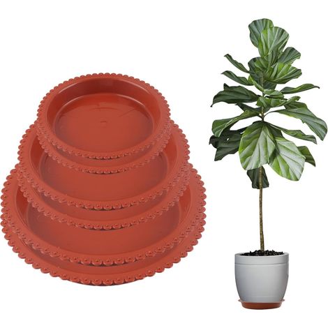 6 Pièces Coupelle Pot de Fleur Soucoupe Pot Fleur Soucoupe pour Bonsaï Plastiques Soucoupe Plante pour Plantes d'Intétieur et d'Extérieur (1/5)