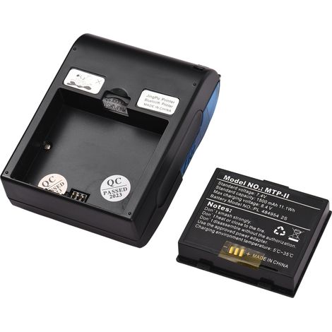 Bisofice imprimante thermique mini portable sans fil USB 2 pouces ticket reçu facture avec rouleau papier 57mm compatible iOS Android Windows café commerce vente magasin (1/4)