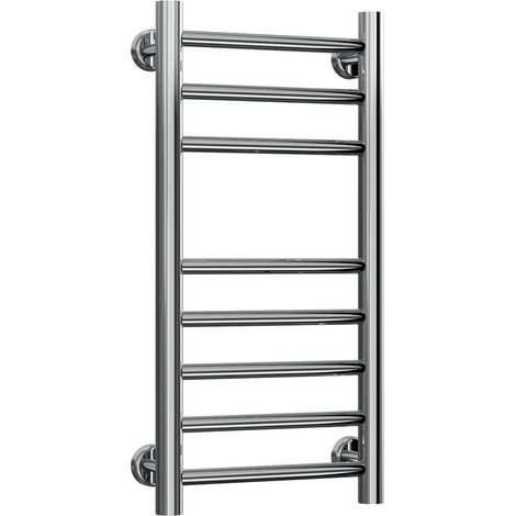 Reina Luna Straight Heated Towel Rail 600mm H x 300mm W Stainless Steel (1/5)