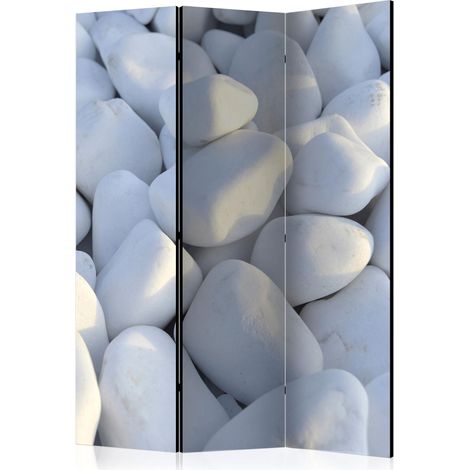 Paravento - White Pebbles [Room Dividers] - 135x172 (1/4)