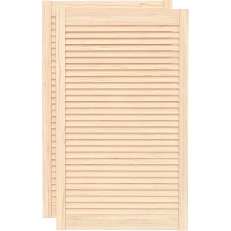 Maison Exclusive - Puerta de armario de lamas 2 uds madera de pin (1/5)