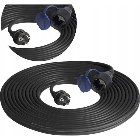 Orno prolungatore IP44 prolungatore elettrico nero 20m