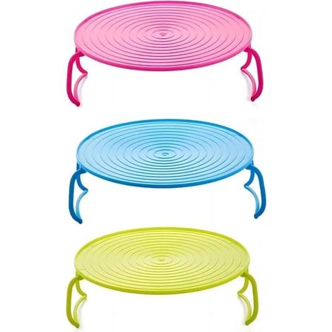 3 Mikrowellen-Tabletts, rund, Dampfgarer, Rost, Dampfgarer, Mikrowellenteller, Teller, Rost, Kunststoffrost, Backblech (1/5)