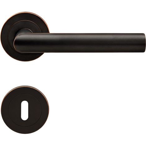 KARCHER DESIGN Drückergarnitur ER28 BB0 81 - Rhodos, Buntbart, Edelstahl (1/3)