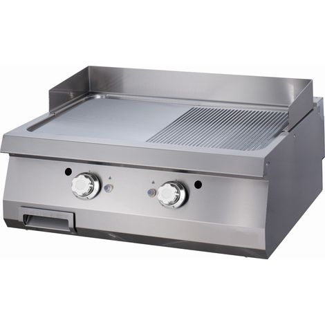 Heavy Duty Plaque de Gril - Demi-Rainuré - Double - 70 cm de Prof. - Maxima