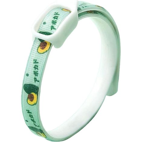 Collier pour Chien avec Protection des Plantes, Huile Naturelle Herbacée Naturelle Réglable Imperméable Imprimé Anti Puces pour Chiens Chats Chiots Répulsif Animaux Efficace Vert M (1/5)