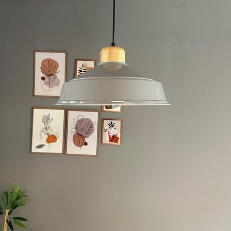 bamyum Suspension Luminaire Rétro en Metal de 30 cm, Lustre de Salon Vintage, Éclairage de Plafond pour Chambre, Cuisine, Lampe Suspendue (1/5)