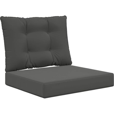Maison Exclusive - Sofakissen für draußen 2 pcs Anthrazit Polyest