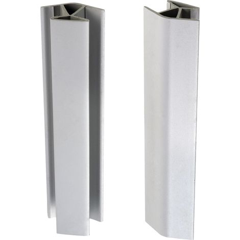 2x Raccords d'angle 135° pour plinthe de cuisine 150x12 mm/gris (1/5)
