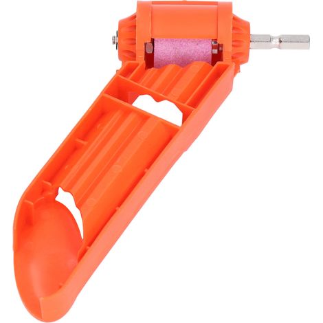 Korund-Bohrerschärfer, tragbare orange Schleifscheibe zum Schärfen von Rotationswerkzeugen, Schleifzubehör für elektrische Bohrmaschinen und Schleifmaschinen. (1/5)