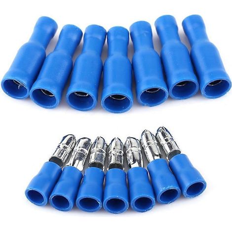 Connecteur automobile avec fiche et prise (bleu)