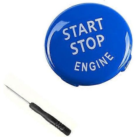 Tapa de repuesto para botón de arranque del motor del coche, interruptor de parada para BMW E87 E60 E83 E84 E89 y BMW E90 E91 E92 E93. Accesorios para coche. (1/5)