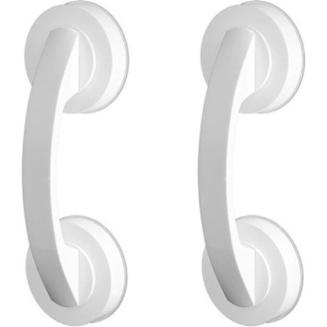 2 poignées à ventouse - Portables - Pour fenêtres, portes, tiroirs et réfrigérateurs - Blanc (1/5)