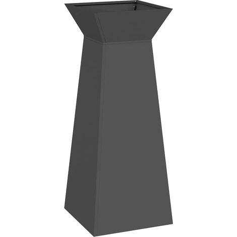 Maison Exclusive - Vaso a Pilastro Nero 40 x 40 x 100 cm